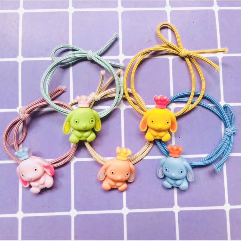 Dây Cột Tóc Voi Vương Miệng Xinh Xắn Cho Nữ