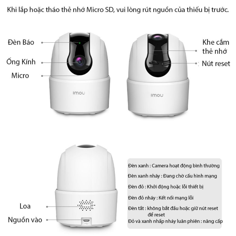 Camera ip wifi , camera imou Ranger 2C TA42P 4M Siêu Nét 2K xoay 360 độ , đàm thoại 2 chiều , báo động thông minh AI