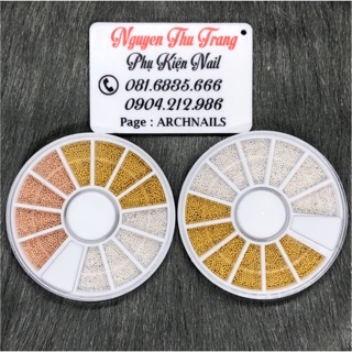 Bi sắt trang trí móng 2-3- 4 màu