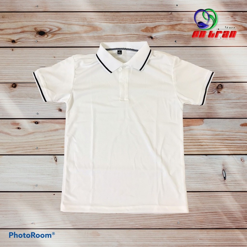 Áo phông Polo nam nữ viền kẻ | chất liệu cotton pha Poly | co giãn 4 Chiều | BigBuy360 - bigbuy360.vn