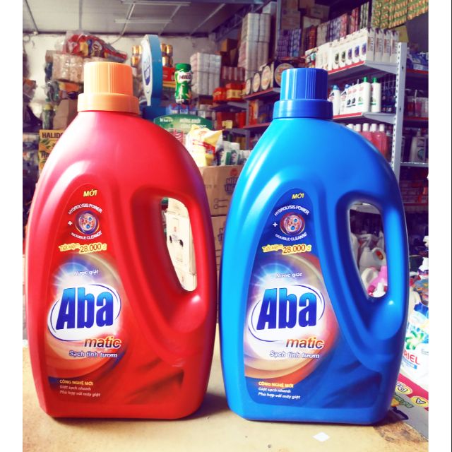 Nước giặt Aba matic chai 2, 75kg.