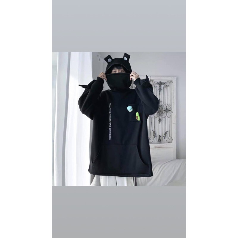 ÁO HOODIE ẾCH KHOÁ MIỆNG CỰC XINH 🐸🐸 | BigBuy360 - bigbuy360.vn
