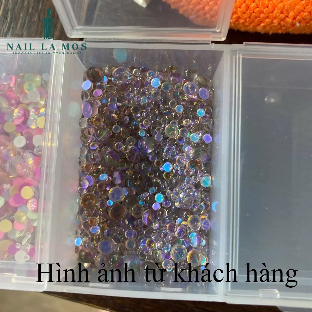 Đá giọt sương cao cấp đính móng tay đủ size - đá nail tạo hiệu ứng giọt nước lấp lánh phong cách Hàn Nhật