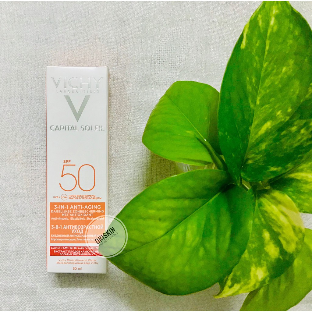 Vichy Chính Hãng- Kem Chống Nắng Chống Lão Hoá Vichy Ideal Soleil Anti Age SPF50+ 50ml