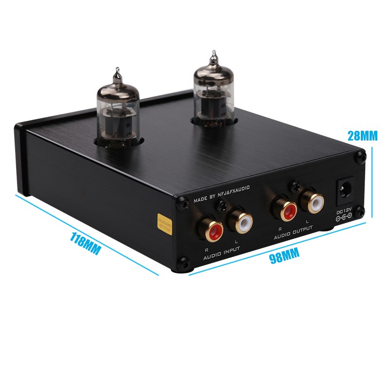 FX Audio TUBE03 6J1 Preamplifier Đèn, Chỉnh BassTreble kèm nguồn dc3449