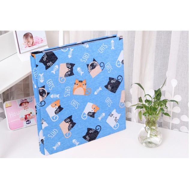 Album ảnh size lớn bìa vải đẹp đựng được 500 ảnh kích thước 10x15