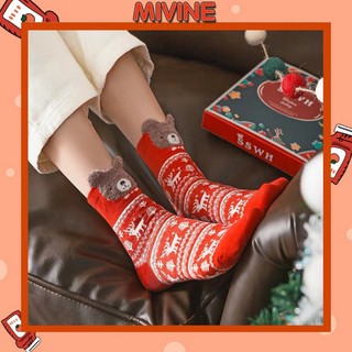 Tất giáng sinh Mivine mary christmas may mắn ấm áp đáng yêu TN122