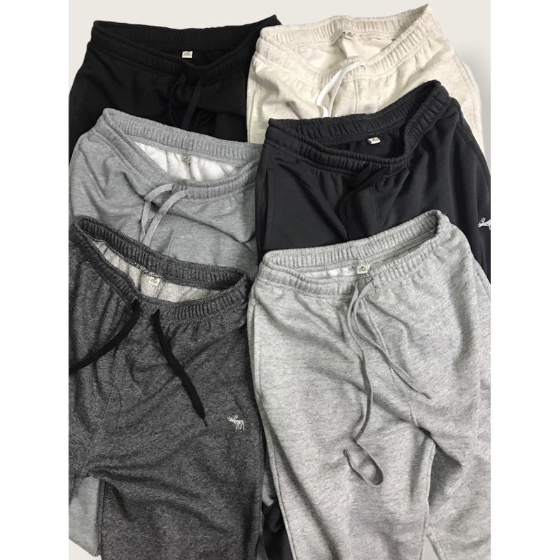Quần jogger nữ bo gấu quần nỉ da cá abercrombie