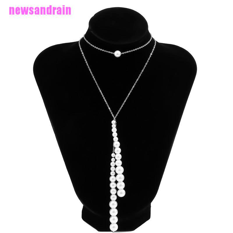 Vòng Cổ Choker Đính Ngọc Trai Thời Trang Cho Nữ