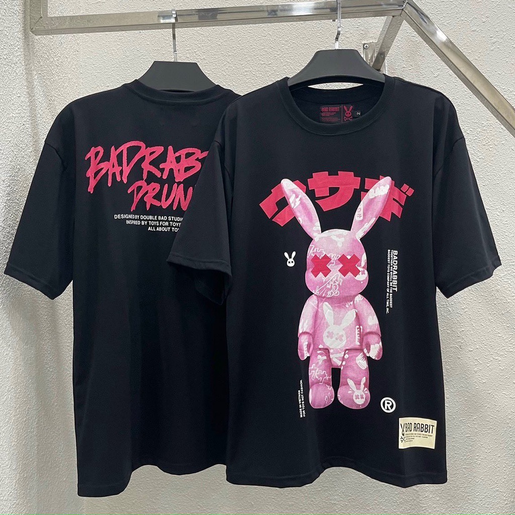 Áo Thun Tay Lỡ Unisex PINK RABBIT Nelly  Nam Nữ Unisex ❤️ Áo phông nam nữ form rộng- JAYSTOREE2