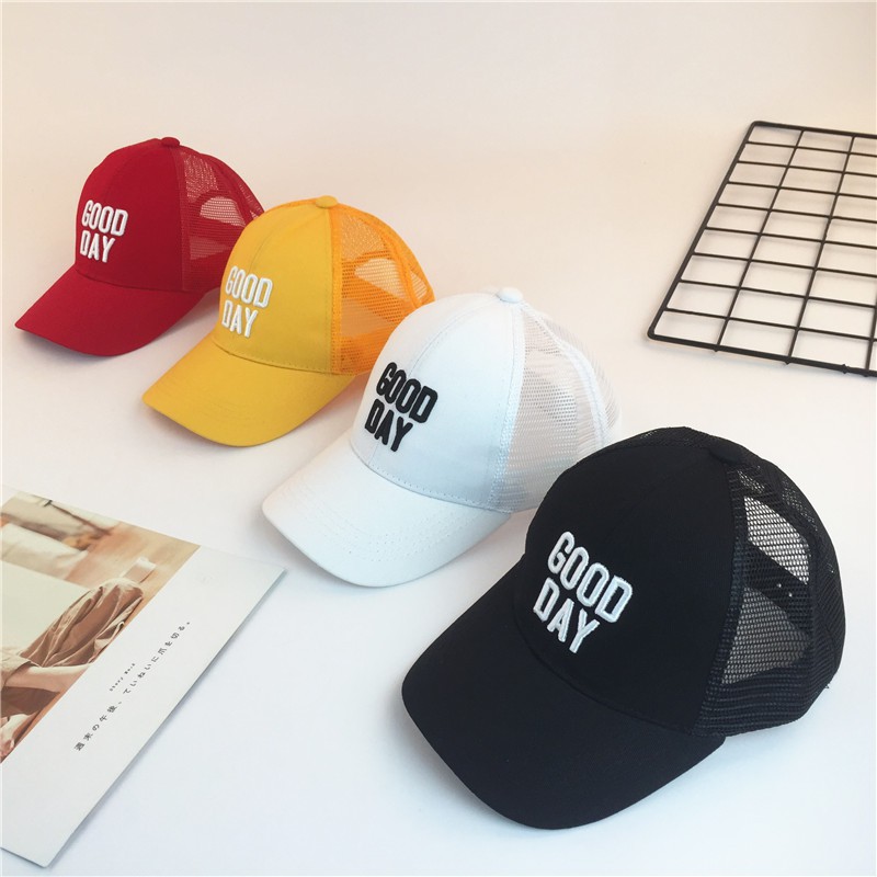 Mũ Chống Nắng Phối Lưới Phong Cách Hàn Quốc Dễ Thương Cho Bé