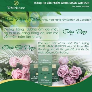 Mặt nạ cấy trắng phiên hồng hoa Saffron