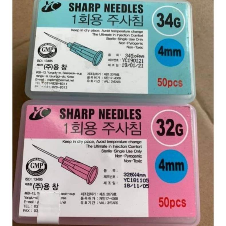 Combo 5 cái kim 34G tiêm căng bóng, tách sẹo rỗ