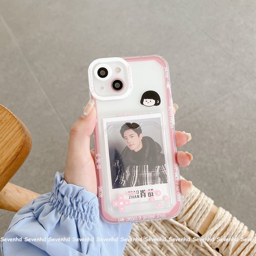 Ốp Điện Thoại Mềm Trong Suốt Có Ngăn Đựng Thẻ Cho iphone 15 14 13 12 11 pro max x xr xs max 8 7 plus se 2020