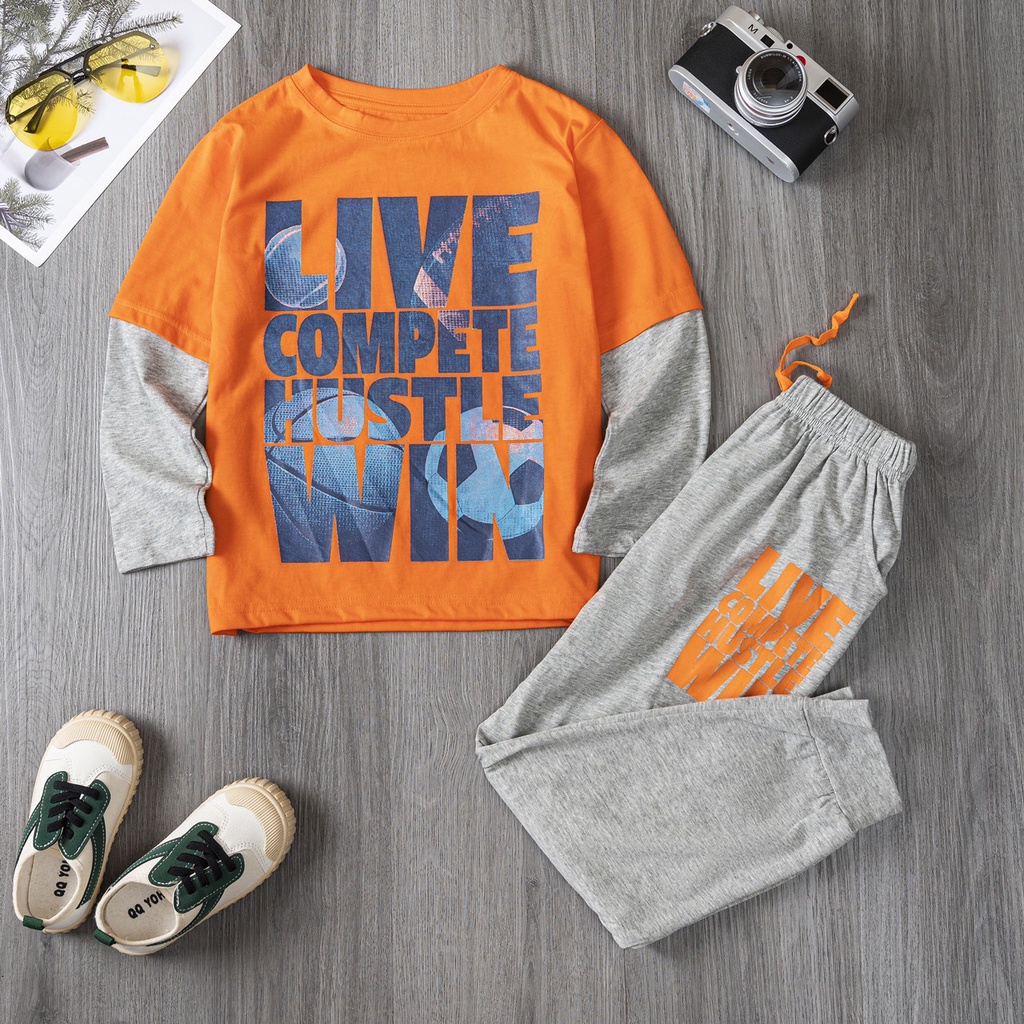 ✔️17-60kg✔️ Bộ Place/GAP thu đông dài tay bé trai size đại