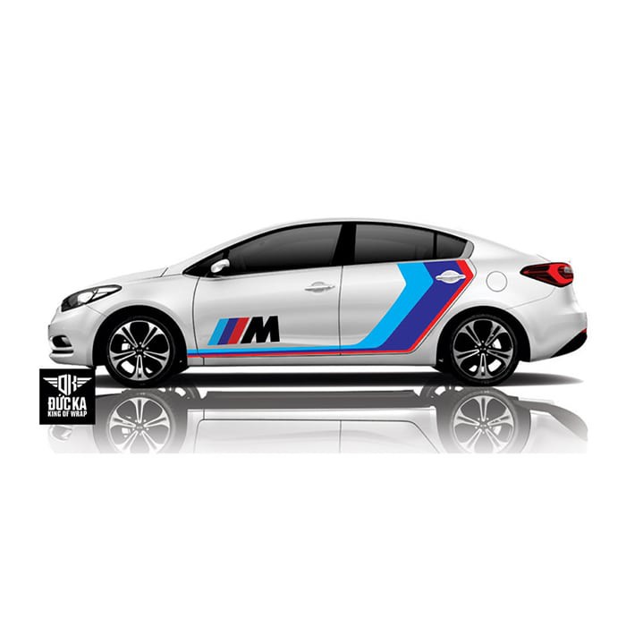 Decal tem sườn xe Cerato - Decal cao cấp chính hãng 3 lớp