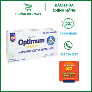 Thùng 48 Hộp Sữa Optimum Gold 48 hộp x 110ml