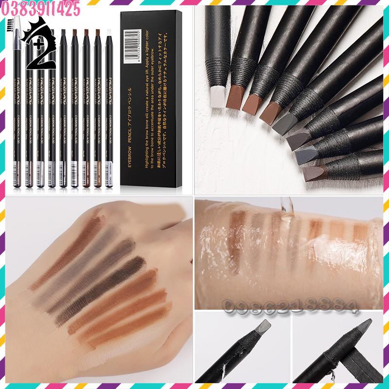 Chì xé kẻ mày cao cấp Haozhuang Make Up Milano Eyebrow Pencil siêu mịn bền màu TPP | BigBuy360 - bigbuy360.vn