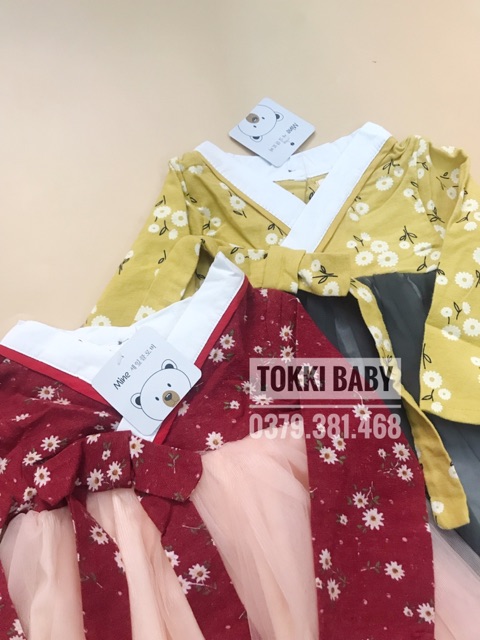 Váy hanbok cách tân cho bé gái