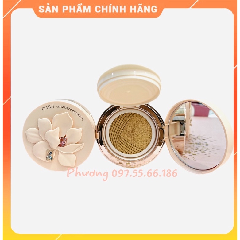 Phấn nước Ohui Untimate Cover CC Bản hoa hồng( tách set)