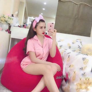 Pizama lụa cộc tay