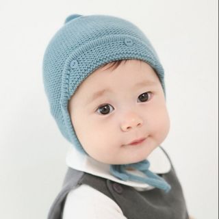 Mũ Len Móc Cho Bé Từ 6m - 24m Mềm Mịn