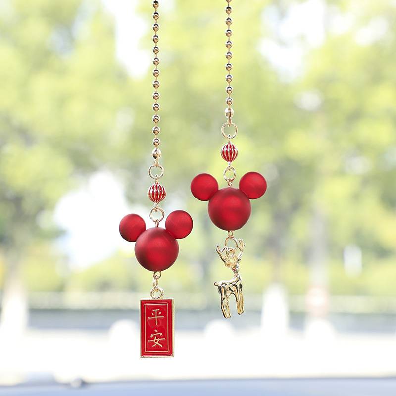 Dây treo gương hậu ô tô hình Mickey, kiểu dáng đơn giản