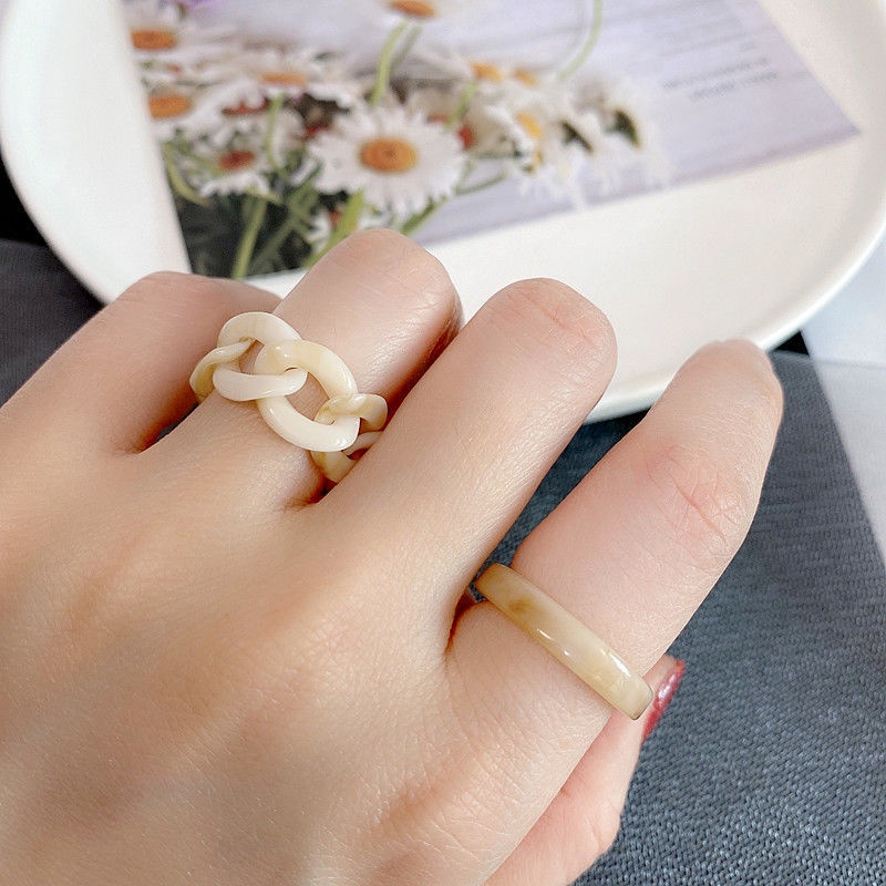 Set nhẫn thiết kế đơn giản thời trang cho nữ