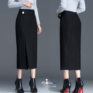 Chân váy dạ bút chì V7115 - Mysize.vn