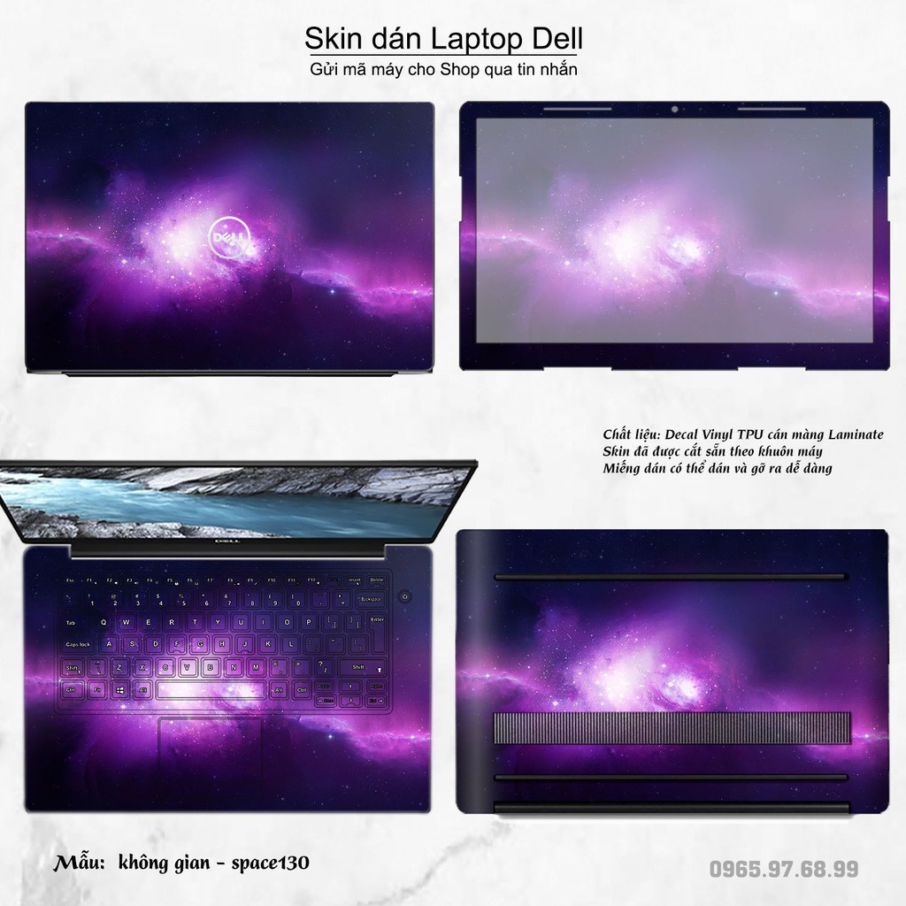 [Mã ELFLASH5 giảm 20K đơn 50K] Skin dán Laptop Dell in hình không gian bộ 22 (inbox mã máy cho Shop)