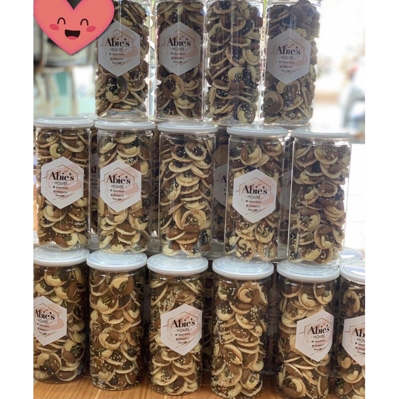 Bánh đồng tiền hạt điều mix hạt dinh dưỡng 450g