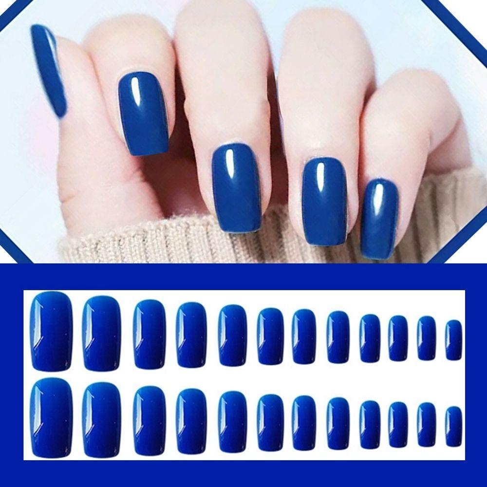 HS Hộp 24 Móng Tay Giả Đầu Vuông Trang Trí Nghệ Thuật