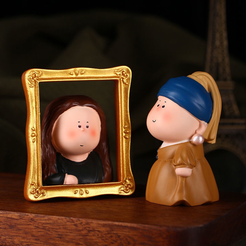 Mô Hình Nhân Vật Mona Lisa Trang Trí Bàn Làm Việc