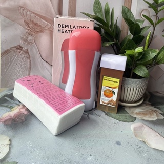 Combo máy wax lông + sáp+ giấy wax