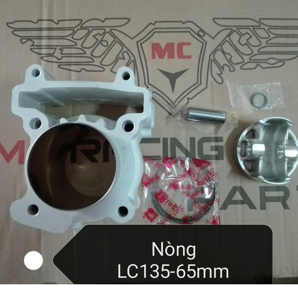 LÒNG KIẾNG EX CERAMIC 62MM VÀ 57mm 65mm MC RACING tang 1 lon nhớt 2Thi
