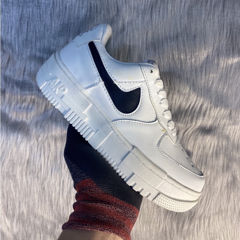 Giày thể thao AF1 Trắng Vảy Rắn, Giày sneaker Air Force 1 2022 các mẫu cực chất đế cao su 4cm cực tôn dáng cho nam nữ