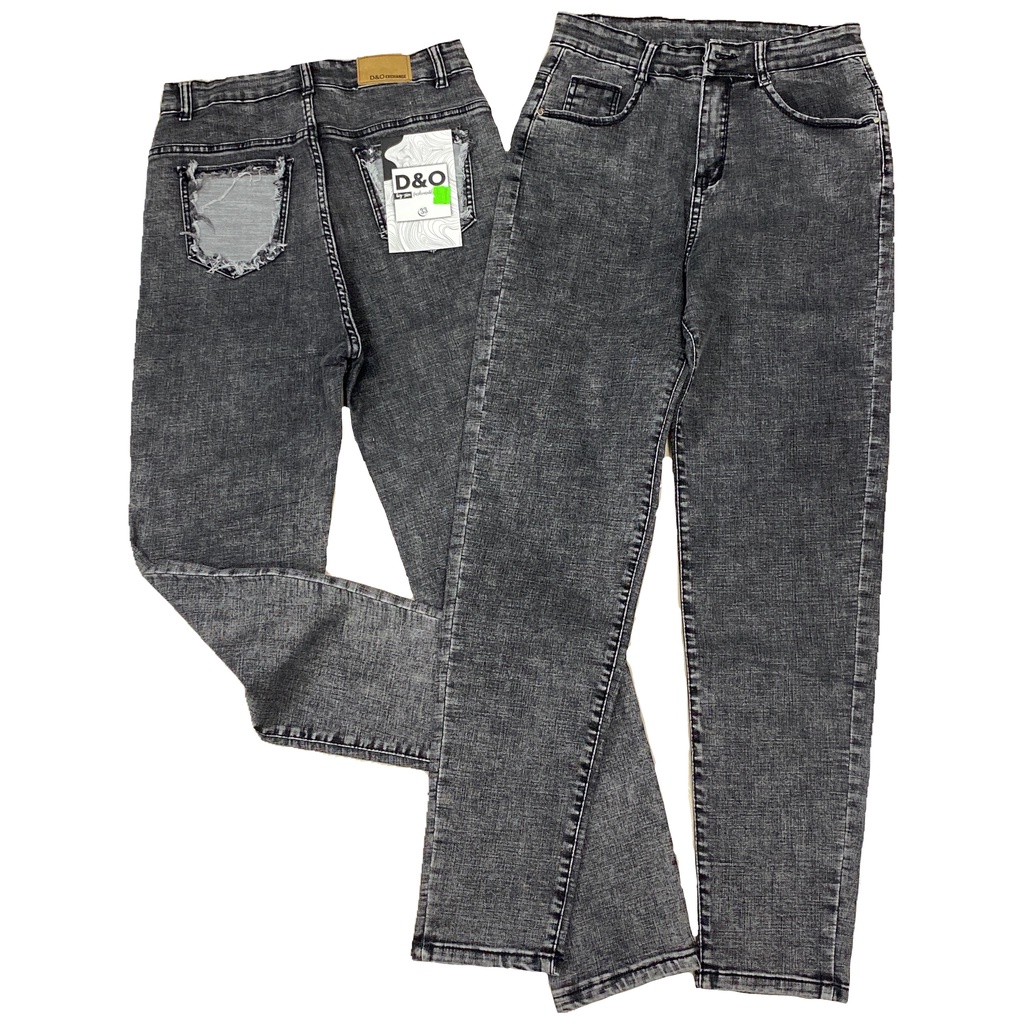[Size 30-36] Quần Dài Jeans Nữ Bigsize, Đen Lai Tua, Lưng Cao Trên Rốn, Co Giãn Mạnh [22/10/2021 2