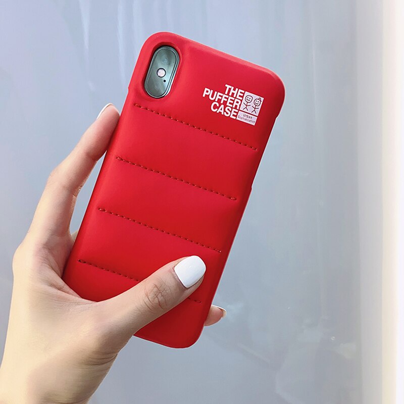 Ốp Điện Thoại Vải Mềm Họa Tiết Chiếc Áo Khoác Phao Cho iphone 14 pro max 13 12 11 7 8 plus x xs xr