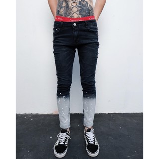 Quần ZOMBIE® Bleached Hem Zips In Black