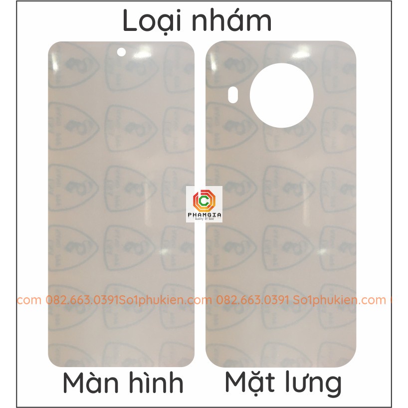 Dán PPF Nokia X10 loại nhám, bóng dành cho màn hình, mặt lưng , mặt lưng full viền