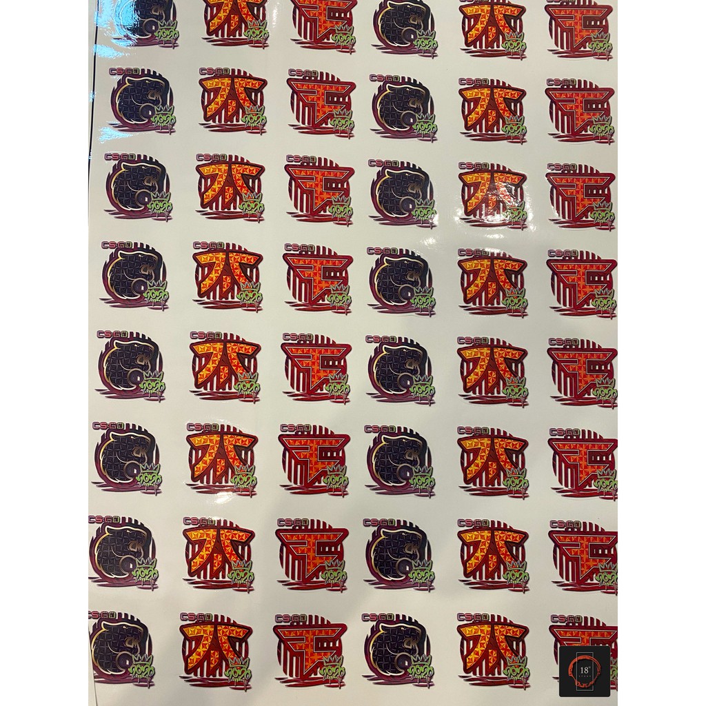 Sticker hình dán CSGO trang trí máy tính điện thoại - Cắt sẵn - Phủ bóng cao cấp - chống nước
