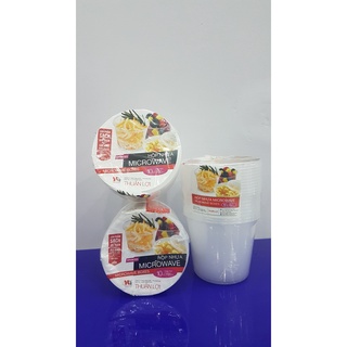 Set 10 hộp nhựa tròn Microwave loại 700ml trong