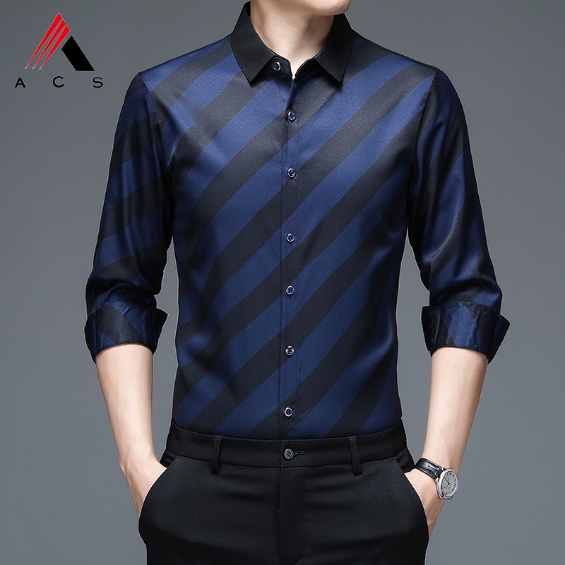 Sơ Mi Nam Tay Dài Kẻ Sọc Thời Trang Mới