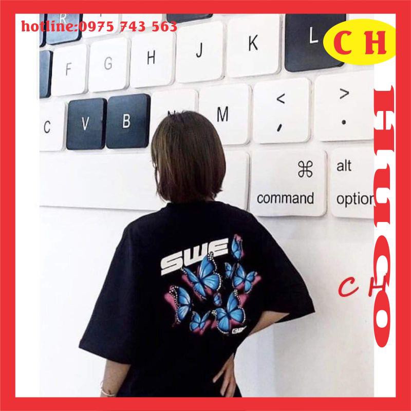 áo phông thời trang nam nữ - áo thun 5D SWE tay lỡ form thụng mềm mịn ,form rộng unisex,ulzzang, oversize chất cotton