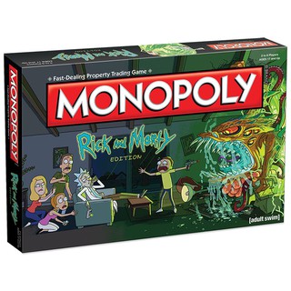 Rick and Morty Monopoly Rich Man Card Board Party Game Family Children Kid Toy