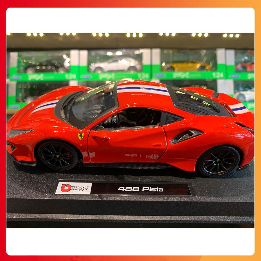 Xe mô hình Ferrari 488 Pista tỷ lệ 1:24 hãng Bburago