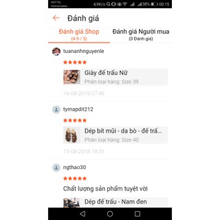 Dép sandal bít mũi da bò thật dế trấu cao cấp