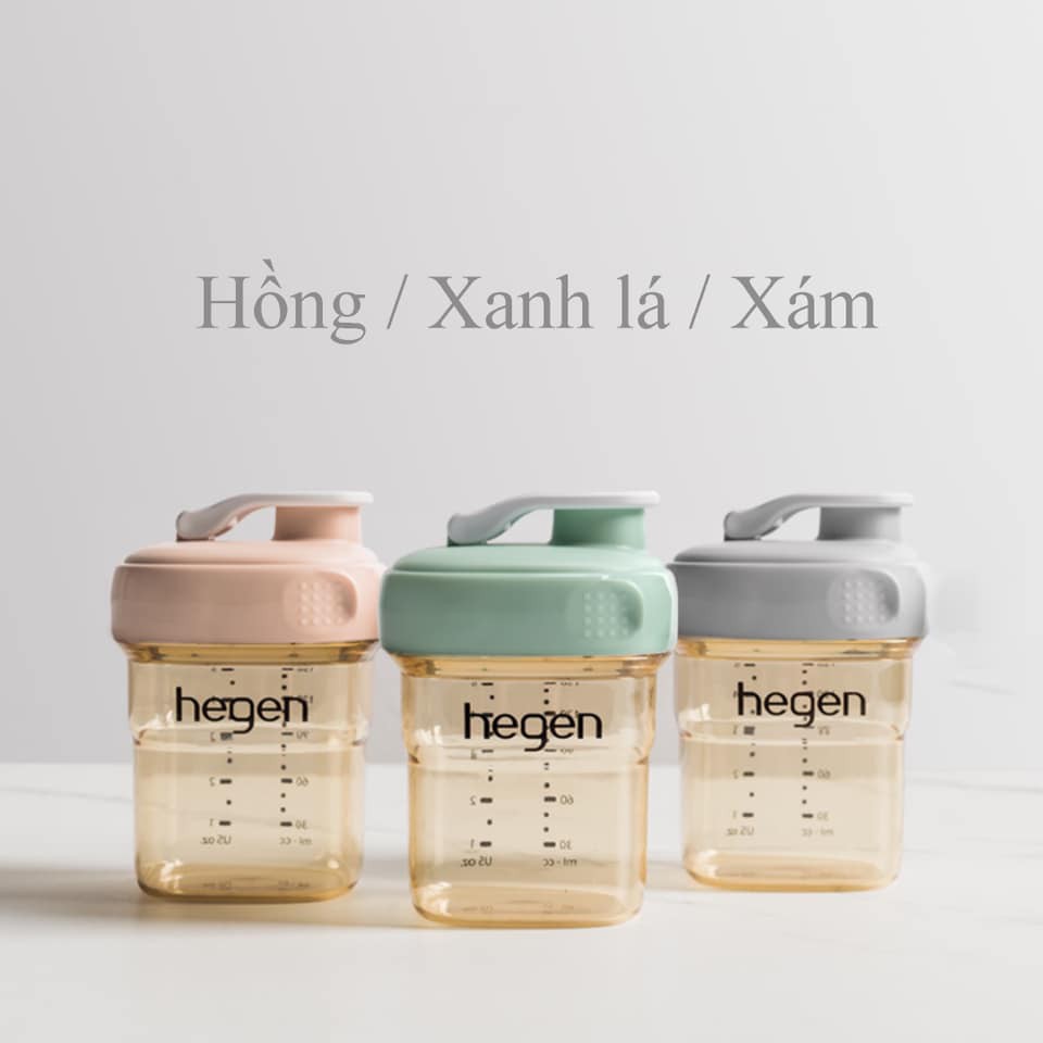 Nắp uống nước cho bình sữa hegen màu xanh- hồng- xám chính hãng, bình uống nước hegen màu hồng/ xanh/ ghi