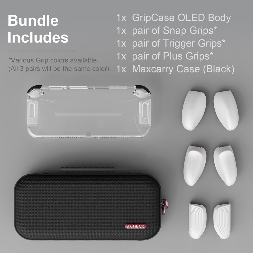 Bộ Gripcase & maxcarry case hãng skull & co cho máy nintendo switch oled
