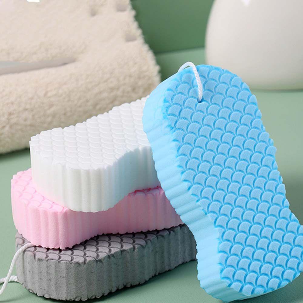 IVORY Bông Tắm Bọt Biển Bằng Ngà Voi Mềm Mại Tẩy Tế Bào Chết Không Đau Họa Tiết Vảy Cá Cho Spa